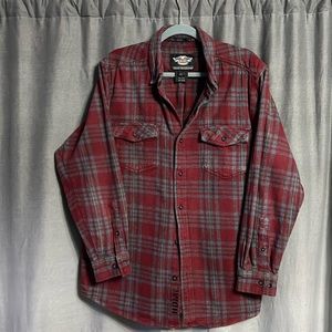 Men’s vintage Harley-Davidson Flannel shirt. Size Large